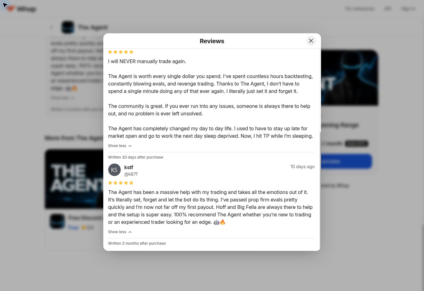 Full Whop review by kstf